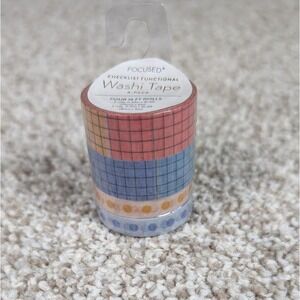 Focused Washi Tape Checklist Functional‎ 4-Pack Decorative Scrapbooking
